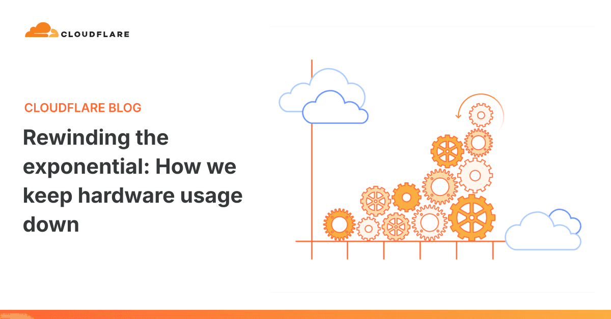 'Rewinding the exponential: How we keep hardware usage down' 포스트 썸네일