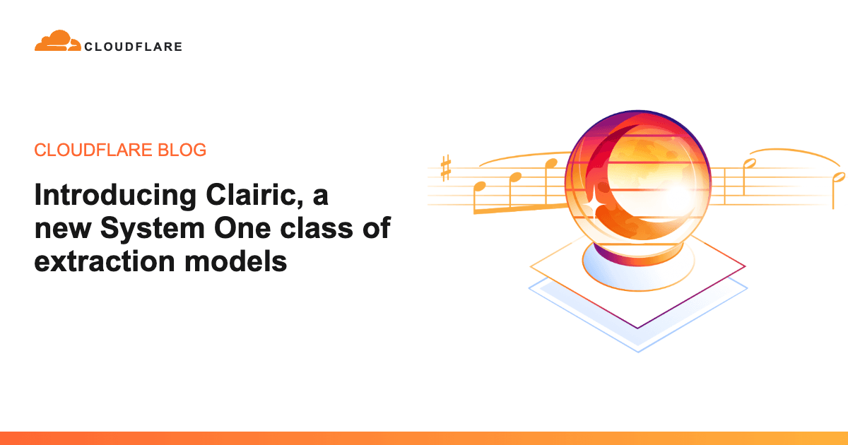 'Introducing Clairic, a new System One class of extraction models' post thumbnail