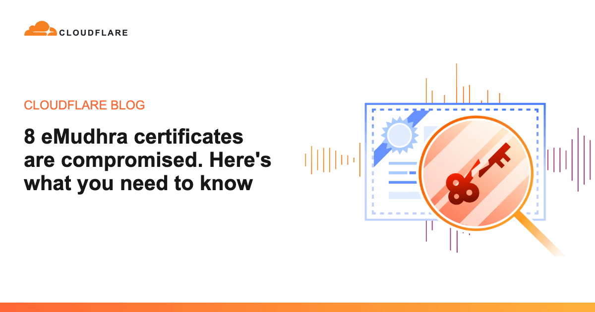 '8 eMudhra certificates are compromised. Here's what you need to know' 포스트 썸네일