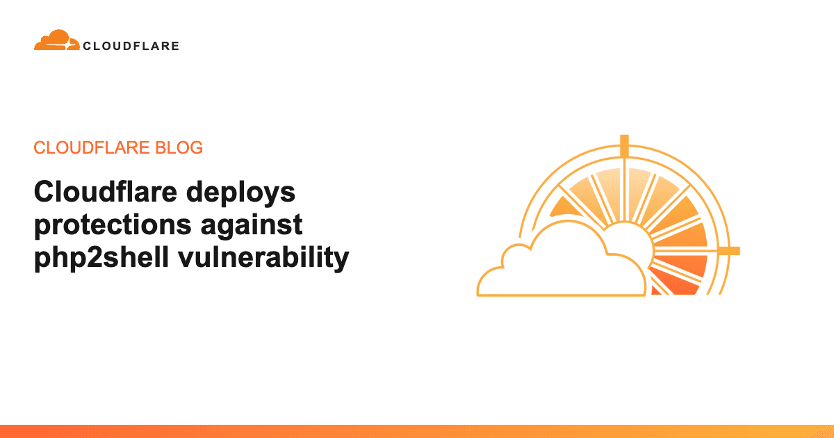 'Cloudflare deploys protections against php2shell vulnerability' 포스트 썸네일
